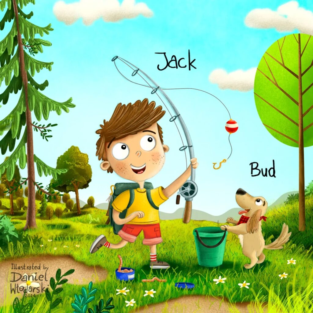 Fishing Daniel Włodarski Daniel Wlodarski Children's book illustration Kidlit kidlitart Book illustrator Children's book