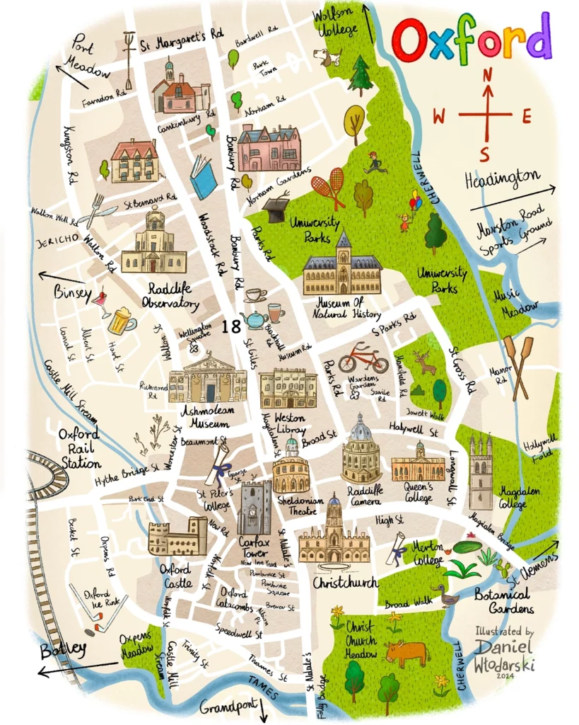 Oxford illustrated map for children's